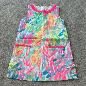 Lilly Pulitzer Colorful Patterned Dress with Pink Accents